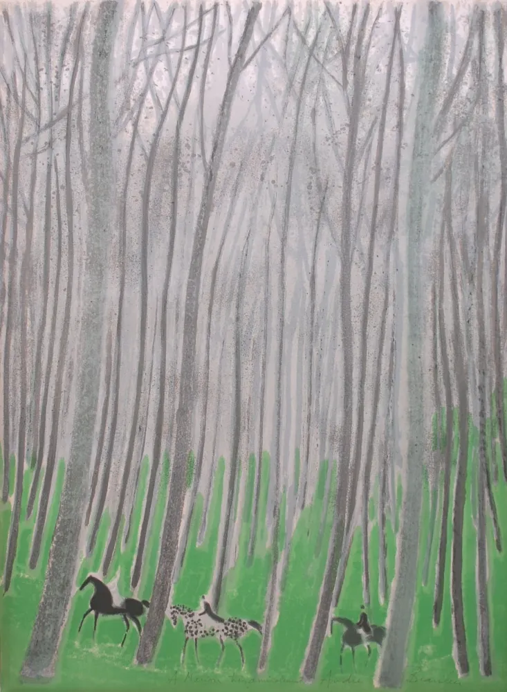 Литография Brasilier - Sous-Bois