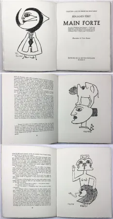 Иллюстрированная Книга Brauner - Benjamin Péret : MAIN FORTE. Illustrations de Victor Brauner (1946)