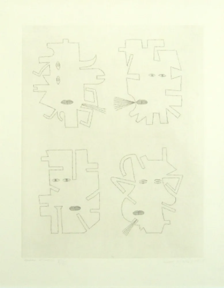 Гравюра Brauner - Codex d'un visage