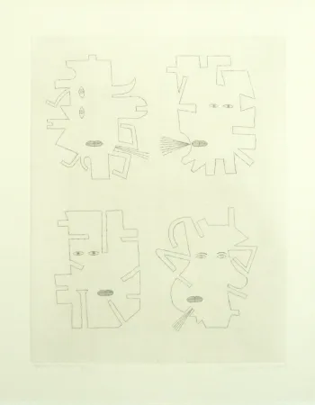 Гравюра Brauner - Codex d'un visage