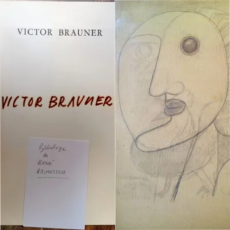 Иллюстрированная Книга Brauner - L'Attico - Roma, 1964 - Rare catalogue Signée au feutre, Hand signed!