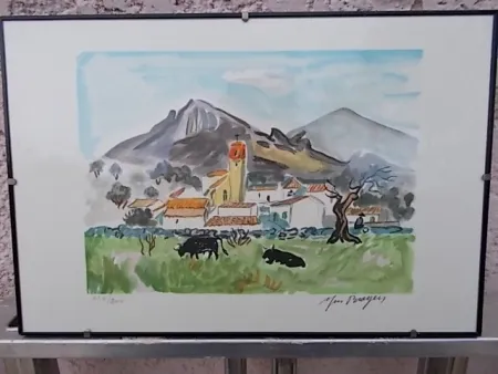 Литография Brayer - Paysage de Camargue