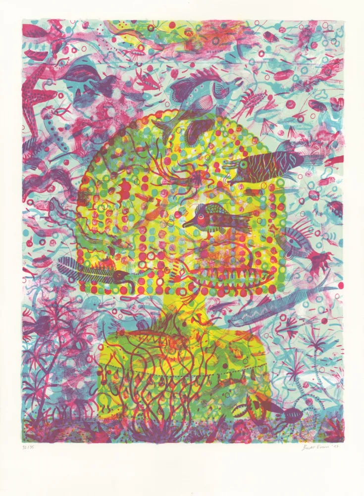 Литография Brecht Evens - Femme Aquarium