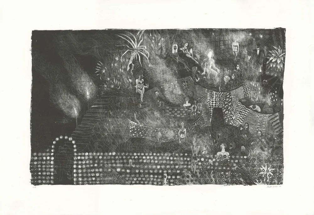 Литография Brecht Evens - Piscine des Rigoles