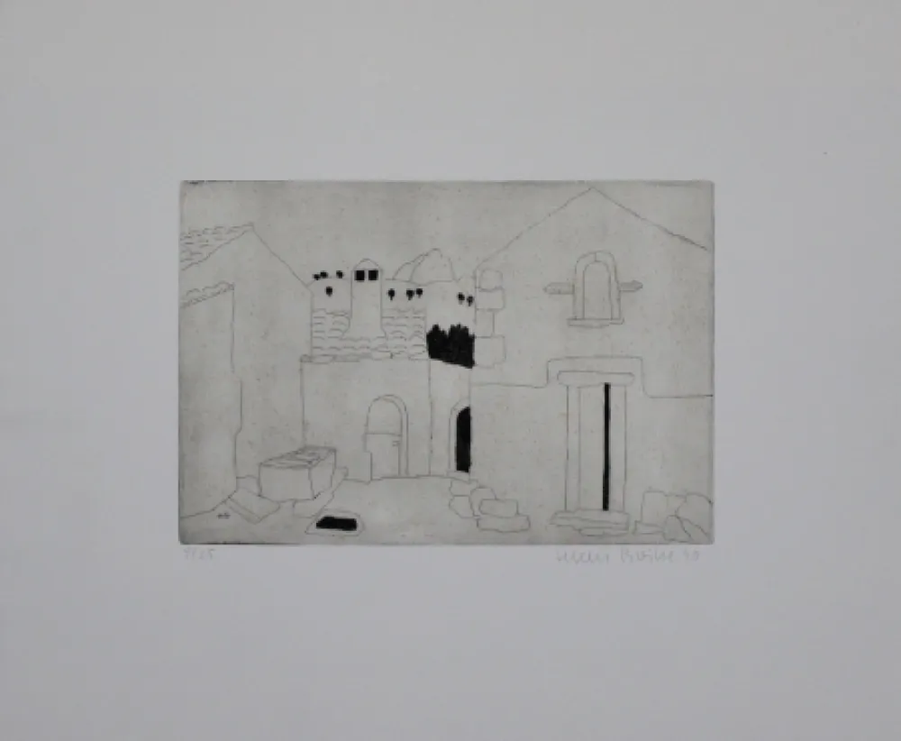 Гравюра Breiter - Hausfassade