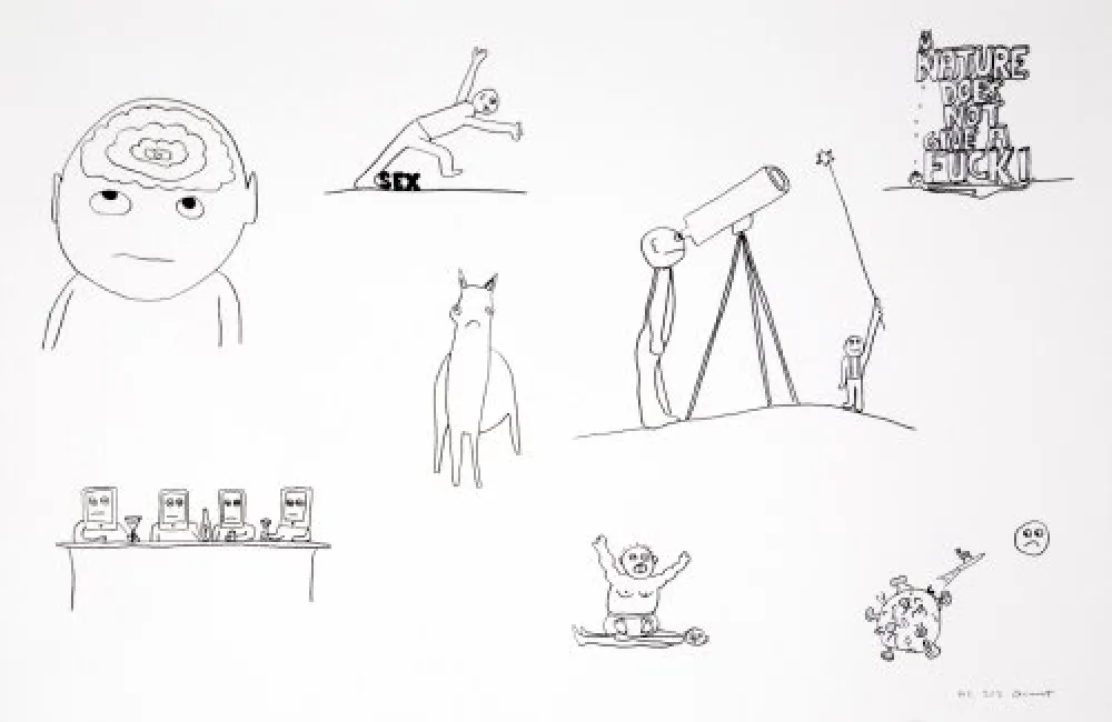 Литография Breuning  - Random thoughts about life 2