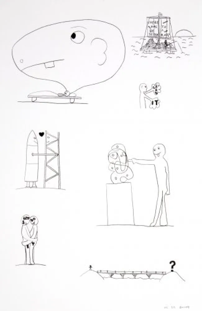 Литография Breuning  - Random thoughts about life 3