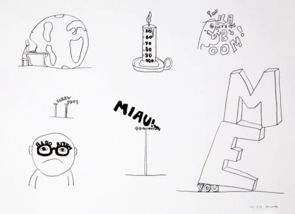 Литография Breuning  - Random thoughts about life 7