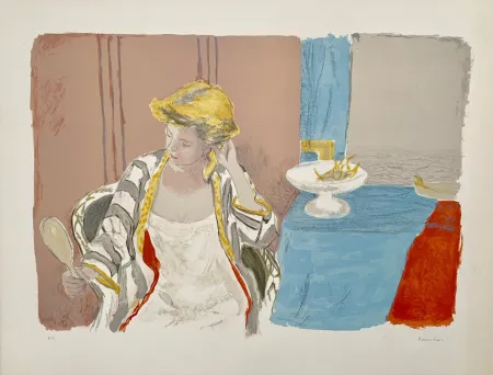 Литография Brianchon - Femme a sa Toilette