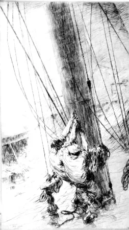 Офорт Briscoe - Clewlines and buntlines