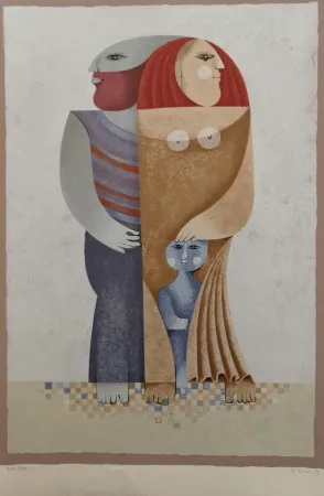 Литография Briss - La Famille