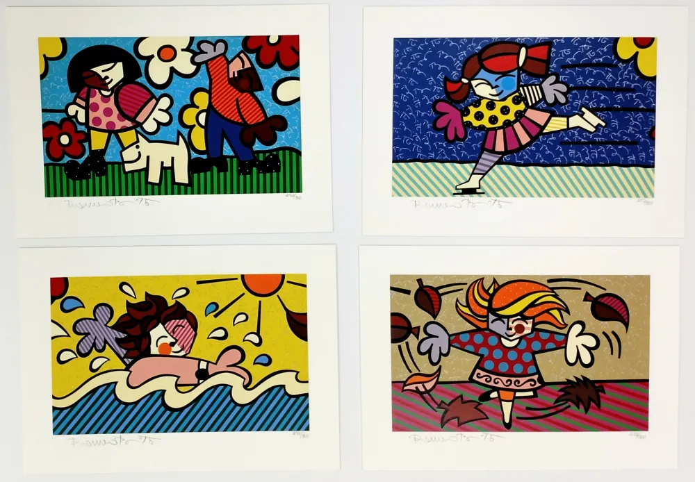 Сериграфия Britto - SEASONS OF MIRACLES - SUITE OF 4