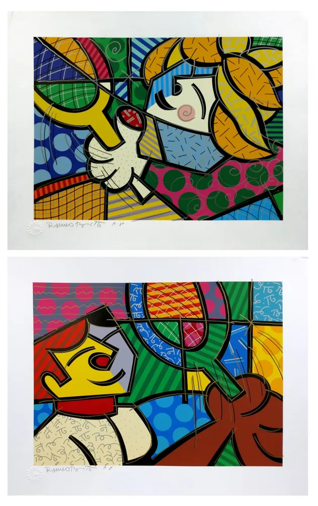 Сериграфия Britto - TENNIS SUITE (EMBELLISHED) 