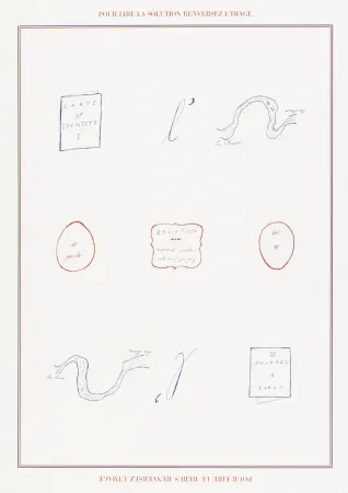 Сериграфия Broodthaers - Rébus