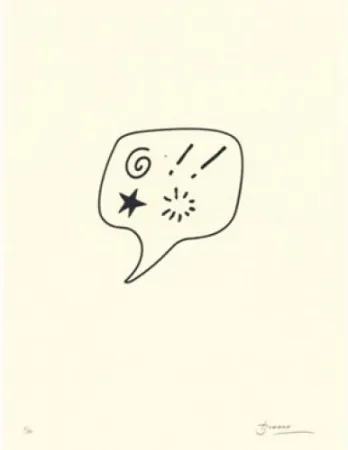 Литография Brossa - Blasfèmia	