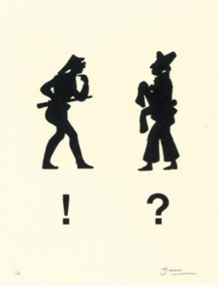 Литография Brossa - Diàleg