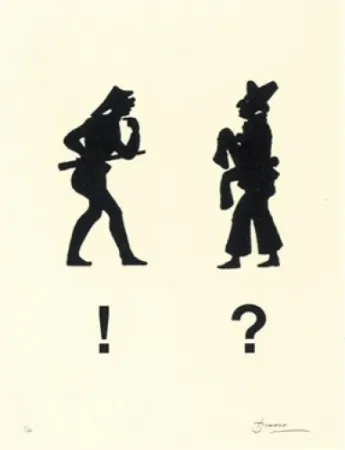 Литография Brossa - Diàleg