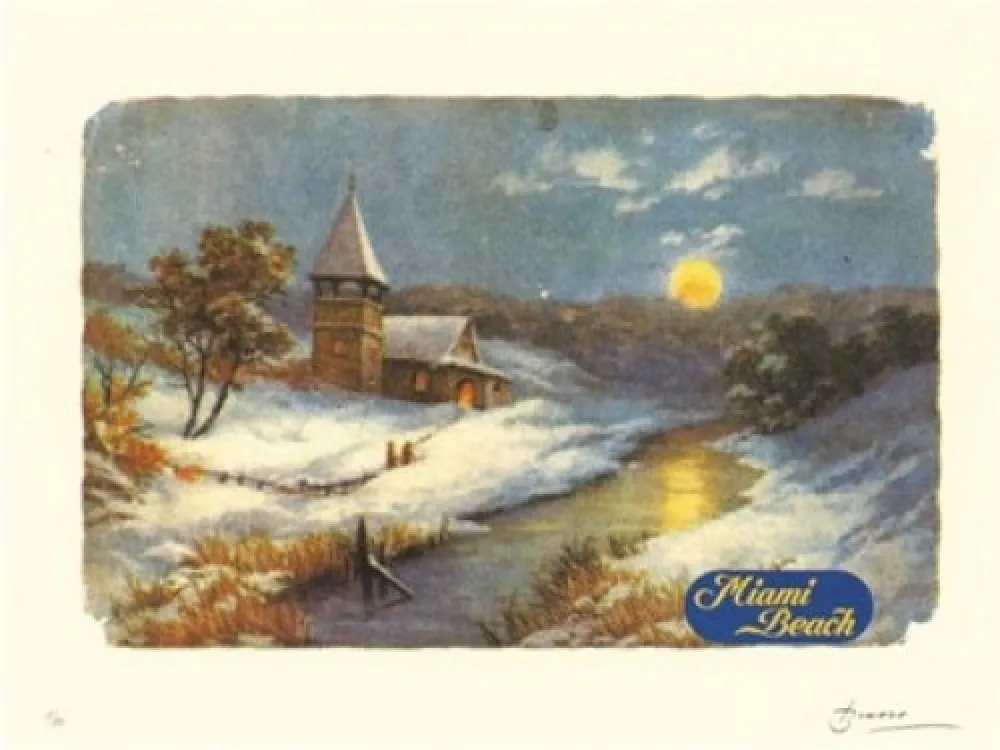 Литография Brossa - Miami beach