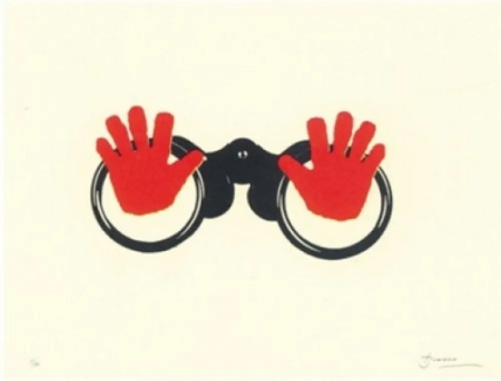 Литография Brossa - Poema visual 16