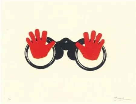 Литография Brossa - Poema visual 16