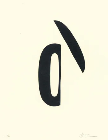 Литография Brossa - Poema visual 19