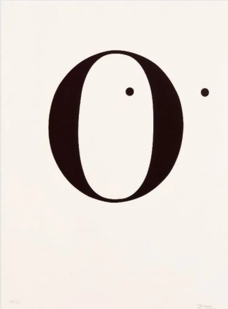 Литография Brossa - Poema visual. 1970 / 1988