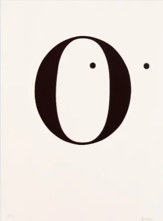 Литография Brossa - Poema visual. 1970 / 1988