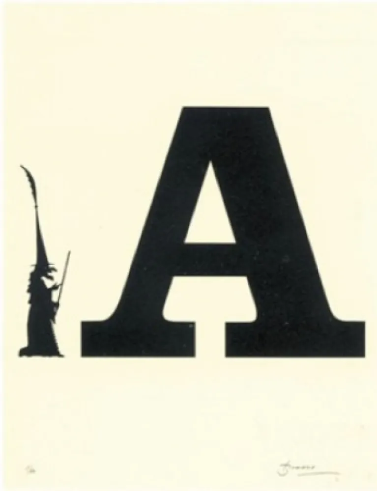 Литография Brossa - Poema visual 5