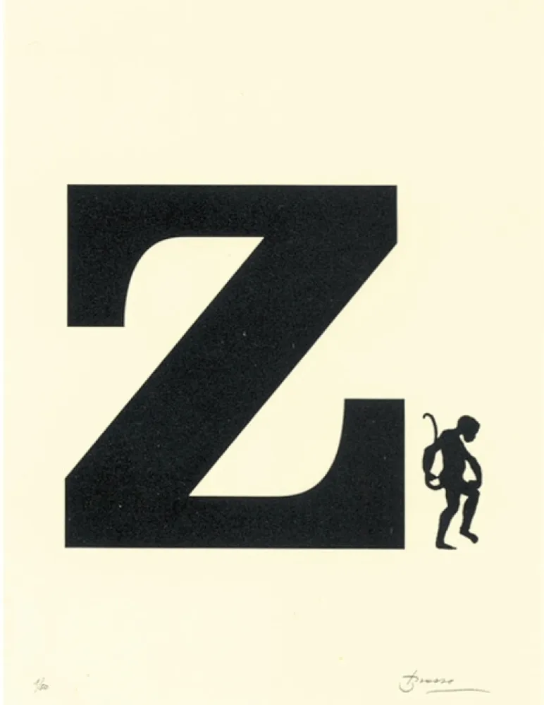 Литография Brossa - Poema visual 6