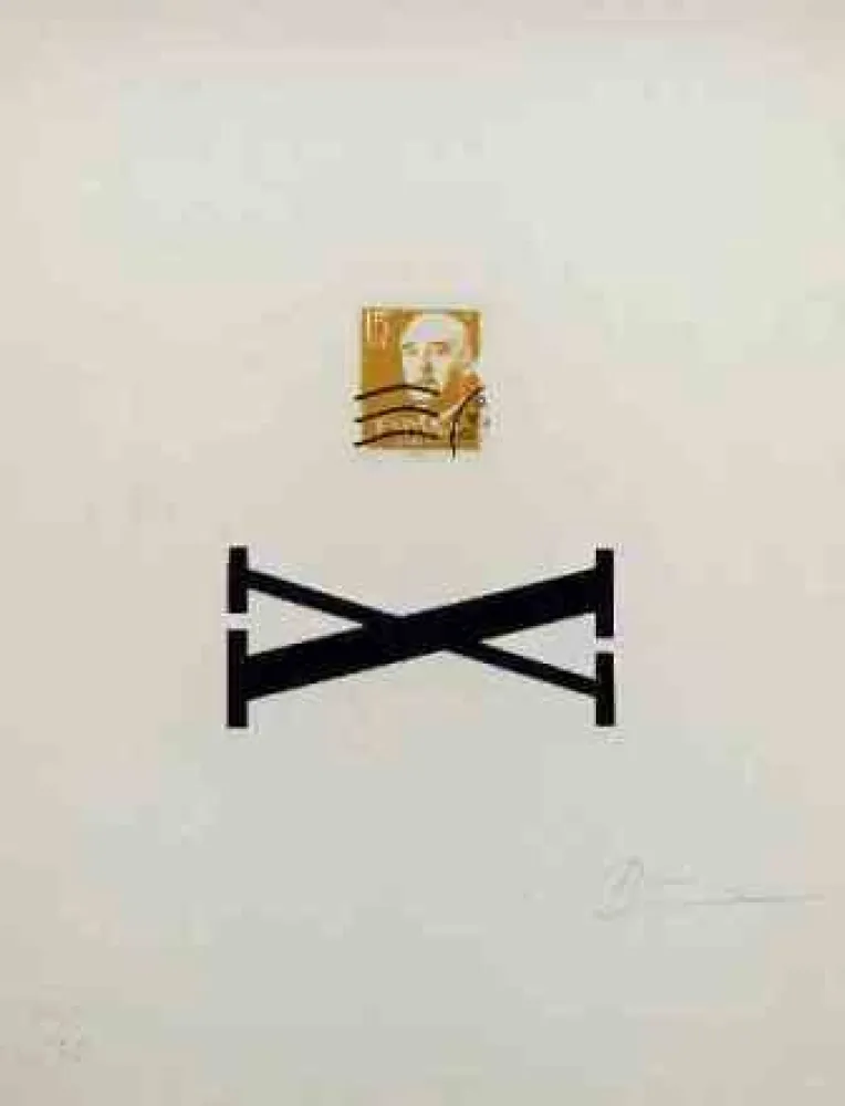 Сериграфия Brossa - Poema Visual - Franco