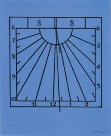 Литография Brossa - Rellotge de sol