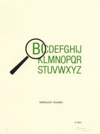 Литография Brossa - Sherlock Holmes
