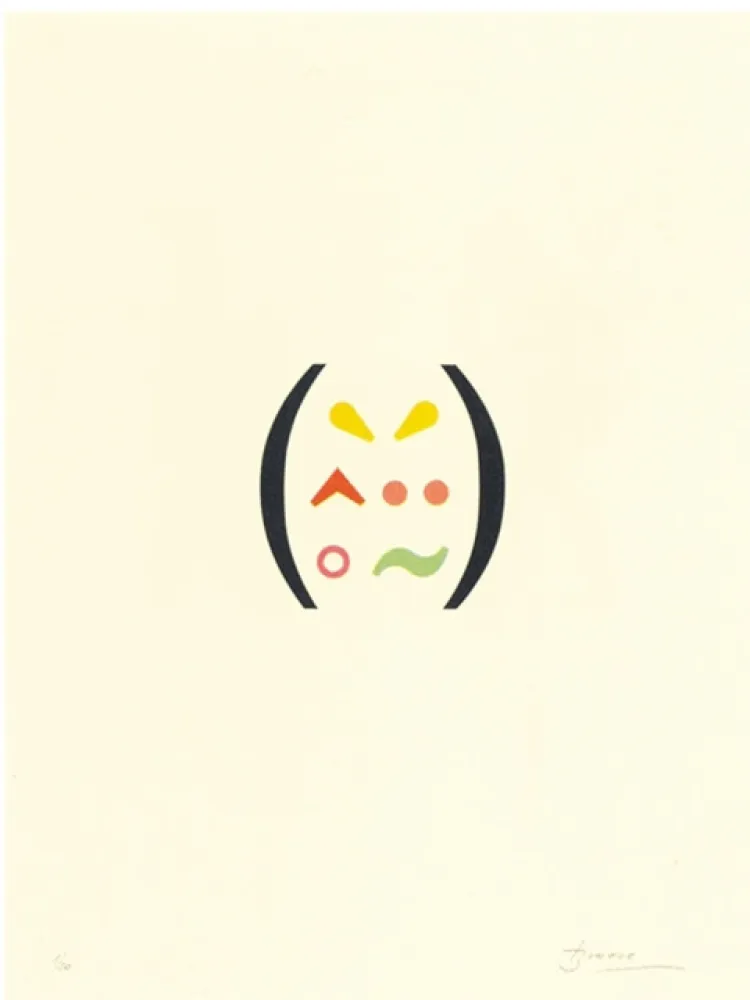 Литография Brossa - Signes 11