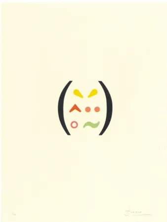 Литография Brossa - Signes 11