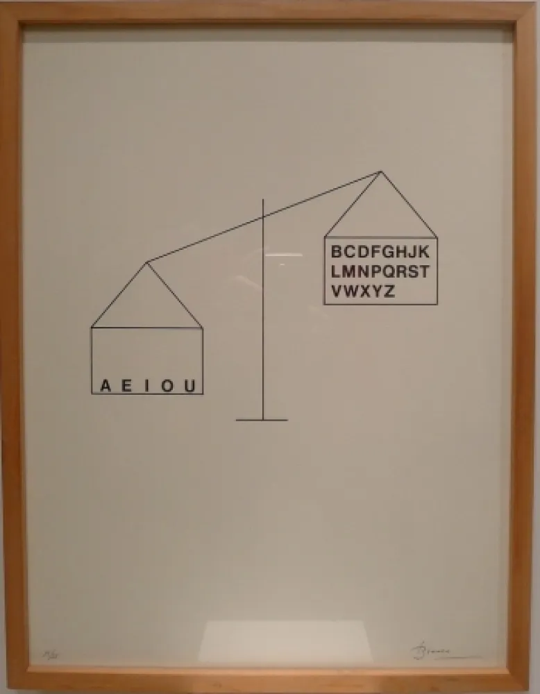 Литография Brossa - Sin Título