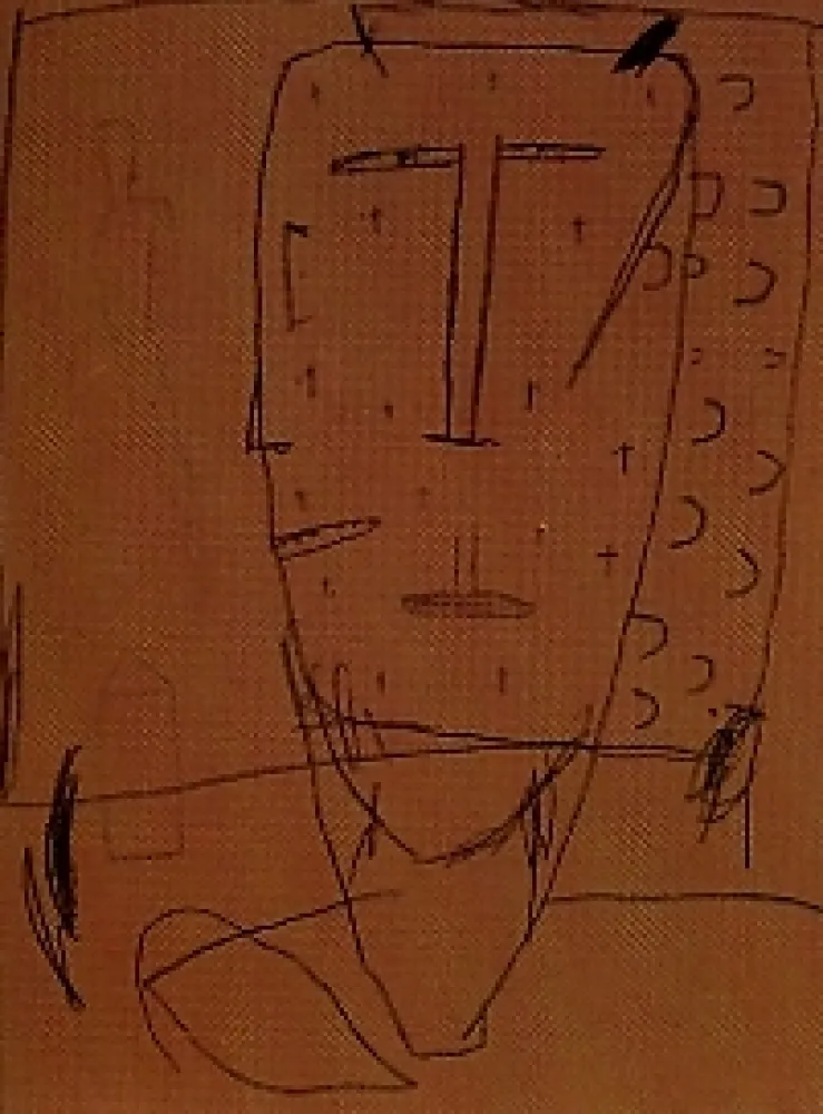 Литография Brown - Self portrait 4