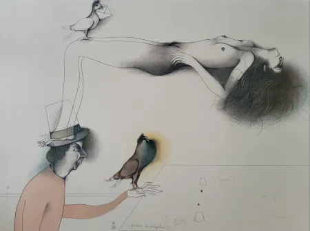 Литография Bruni - Lettera D`amore