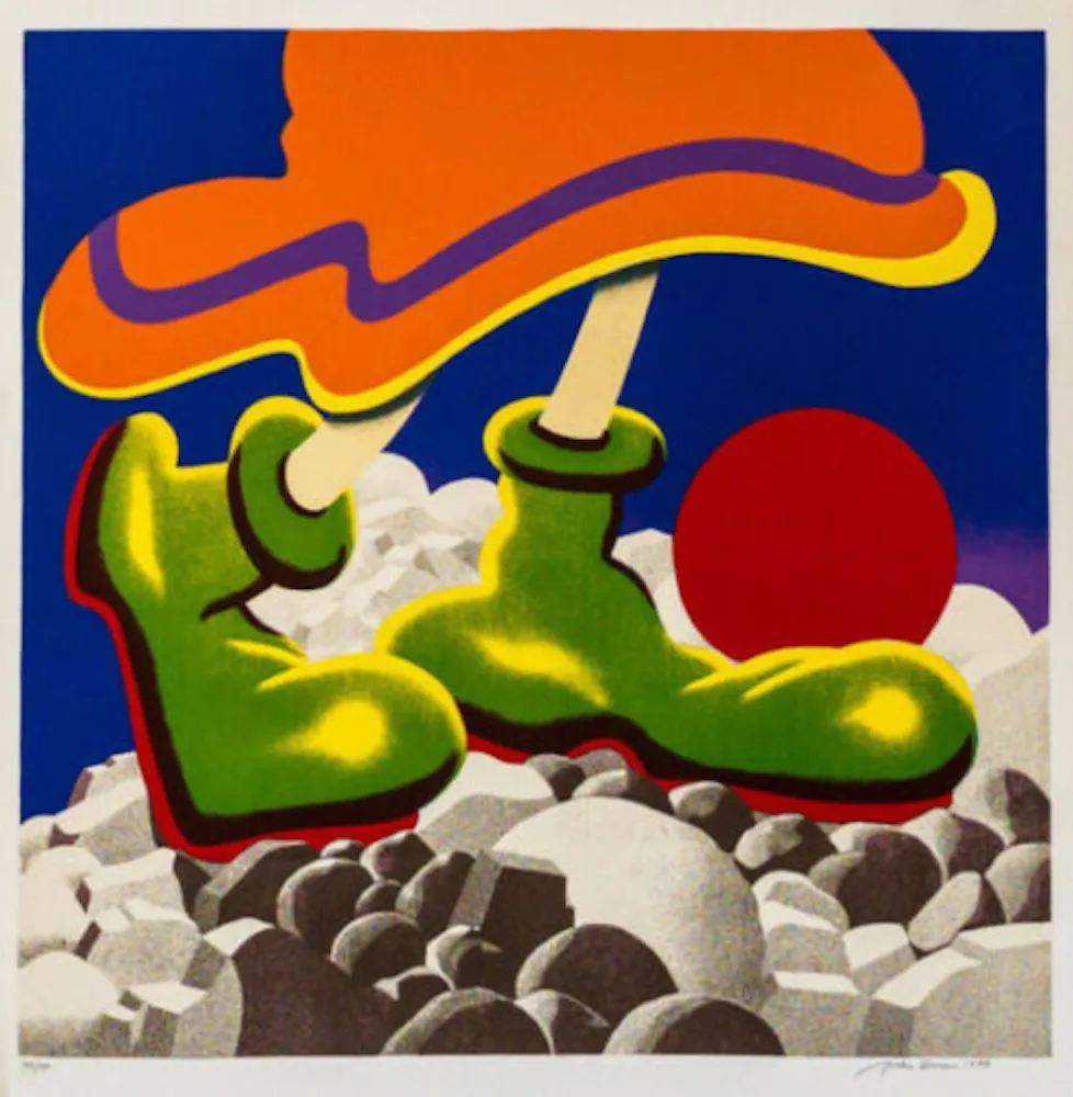 Сериграфия Brusca - Girl With Beachball