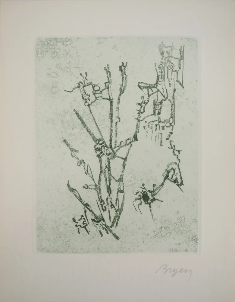 Гравюра Bryen - Construction abstraite