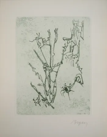 Гравюра Bryen - Construction abstraite