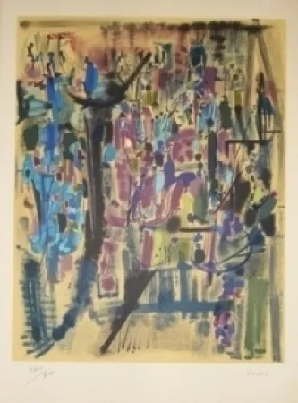 Литография Bryen - Exposition CNAC 1971