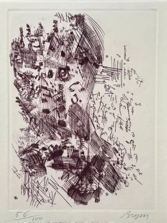 Офорт Bryen - Hommage à Hans Arp 