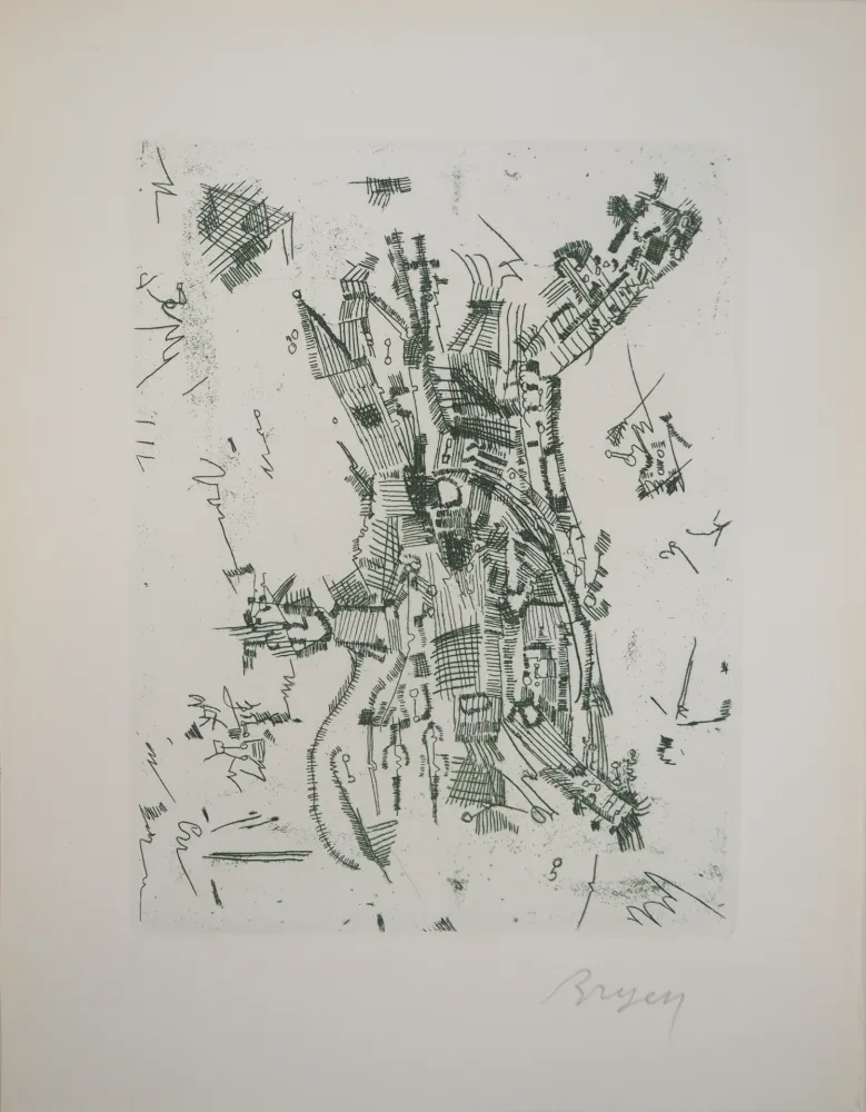 Гравюра Bryen - Maison surréaliste