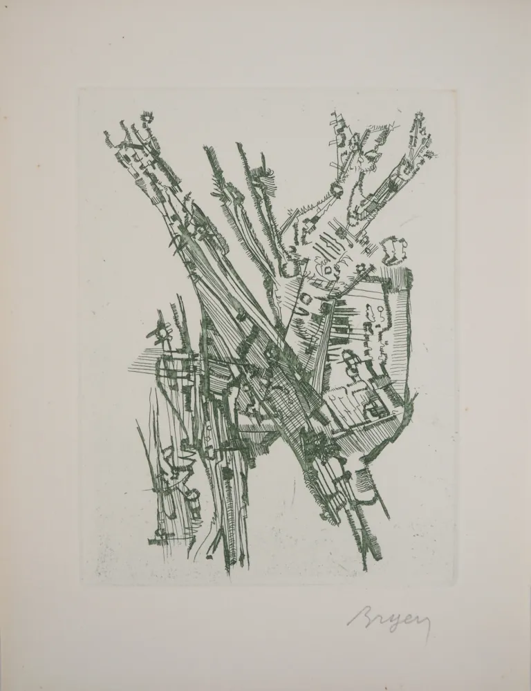 Гравюра Bryen - Paysage abstrait