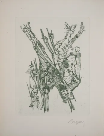 Гравюра Bryen - Paysage abstrait