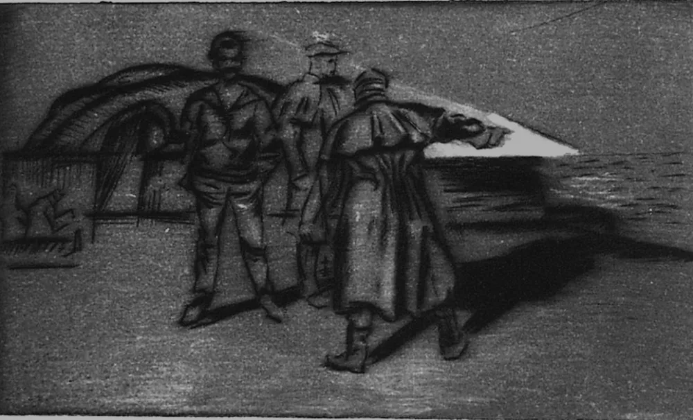 Гравюра Сухой Иглой Bucci - Il faro di Riva