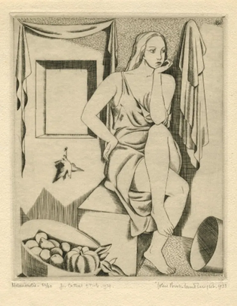 Офорт Buckland-Wright - Melancholie