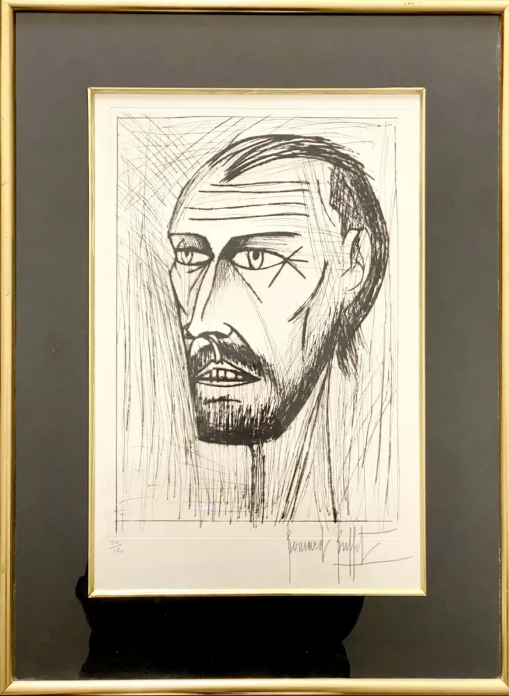 Гравюра Сухой Иглой Buffet - Autoportrait