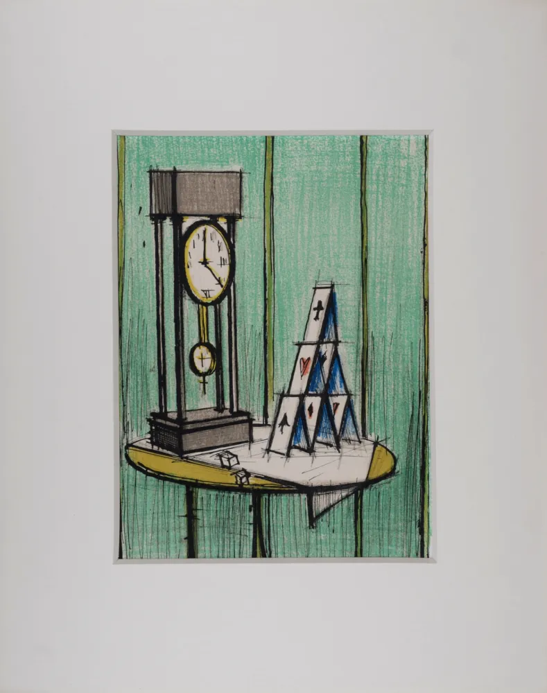 Литография Buffet - Château de cartes, 1979