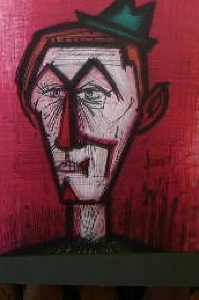 Литография Buffet - Clown rouge